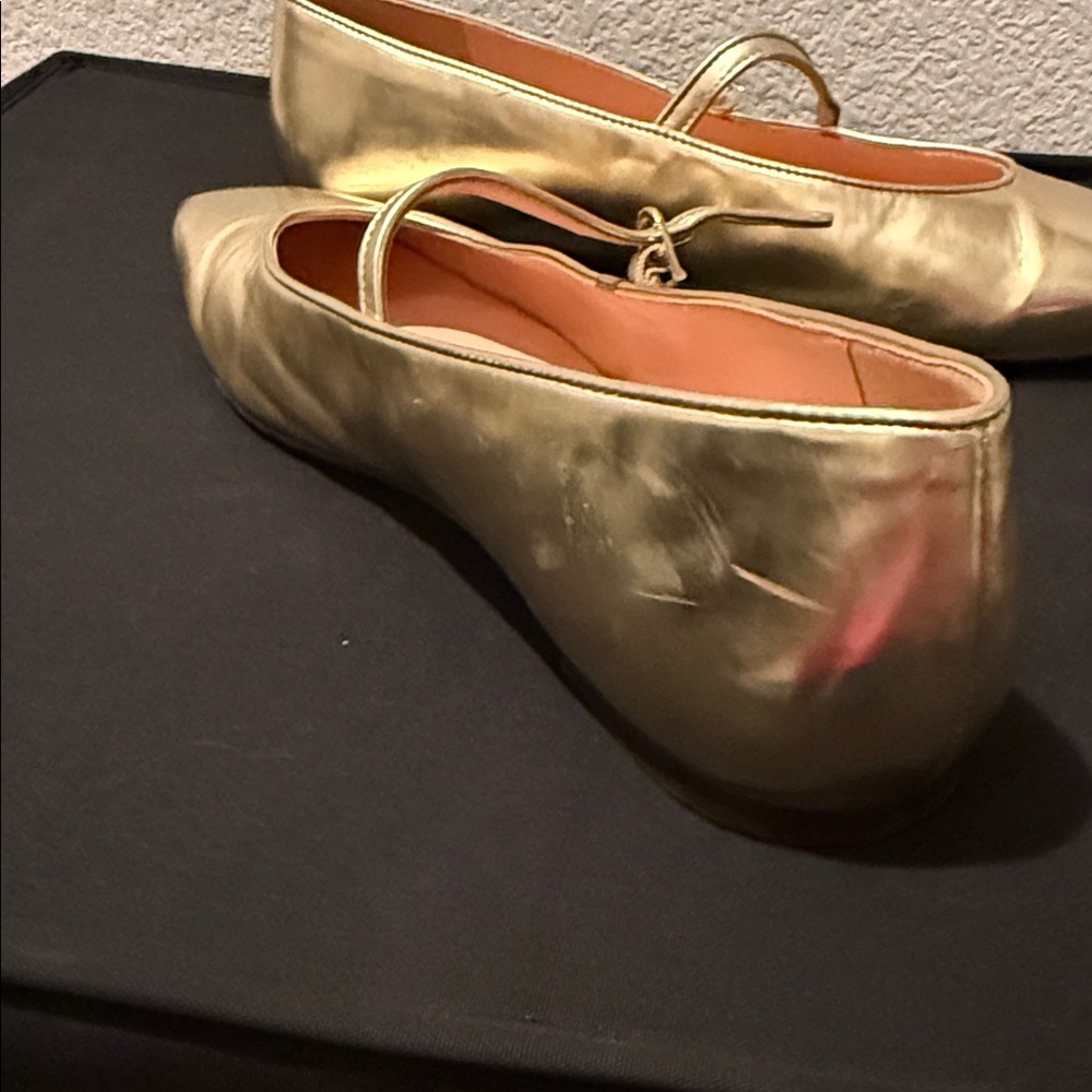 J. Crew Women's Anya Mary Jane flats in metallic - Picture 7 of 14